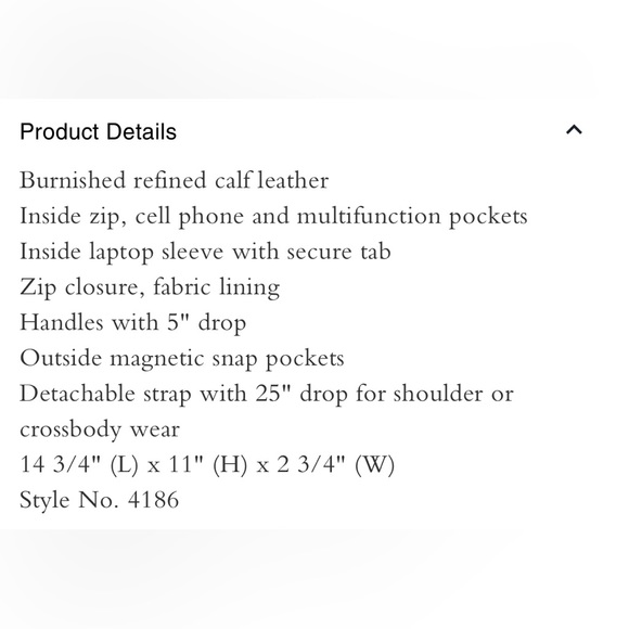 NWOT Coach Beckett Slim Brief - Picture 3 of 12